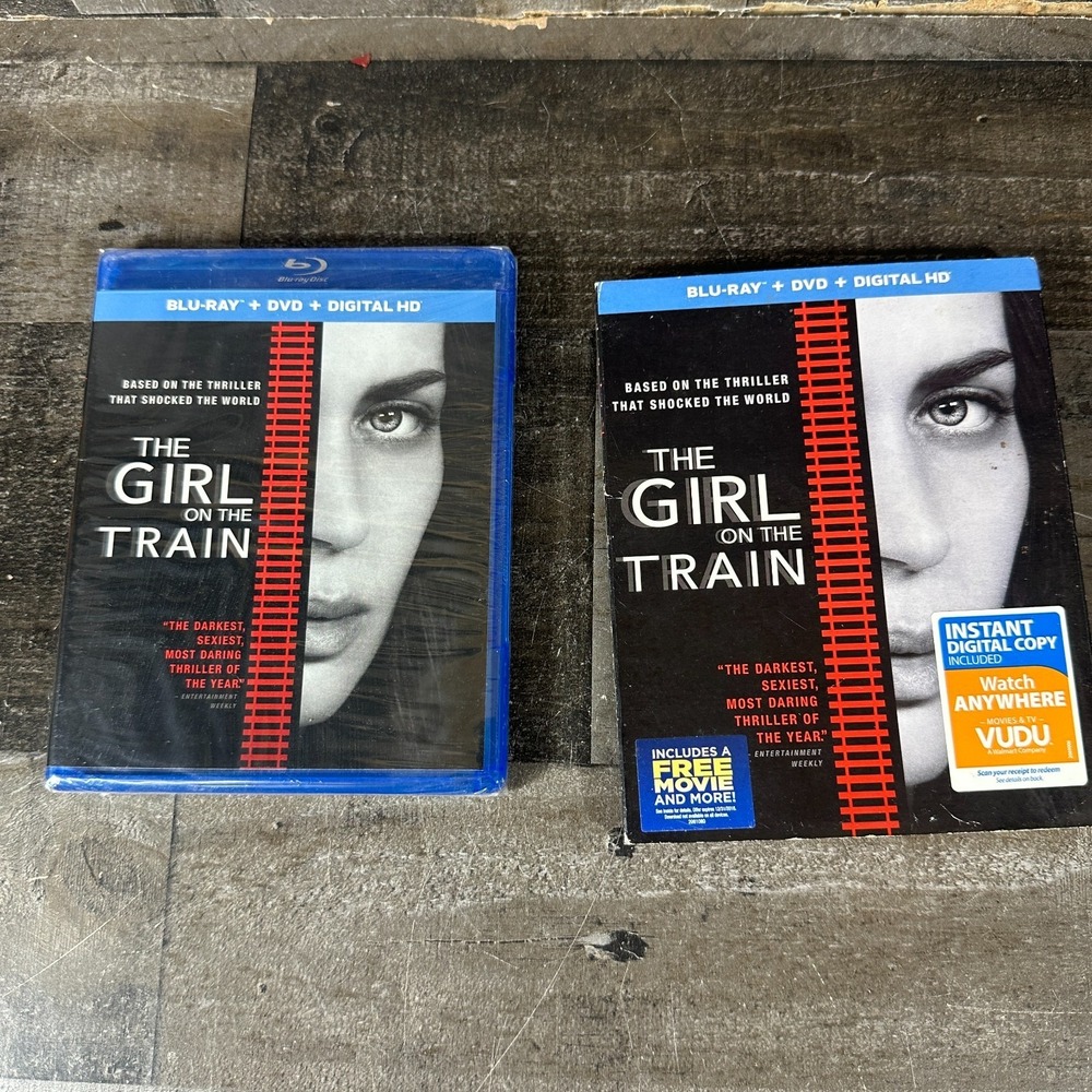 The Girl on the Train (Blu-ray) Emily Blunt Thriller w/ Slipcover NEW & SEALED